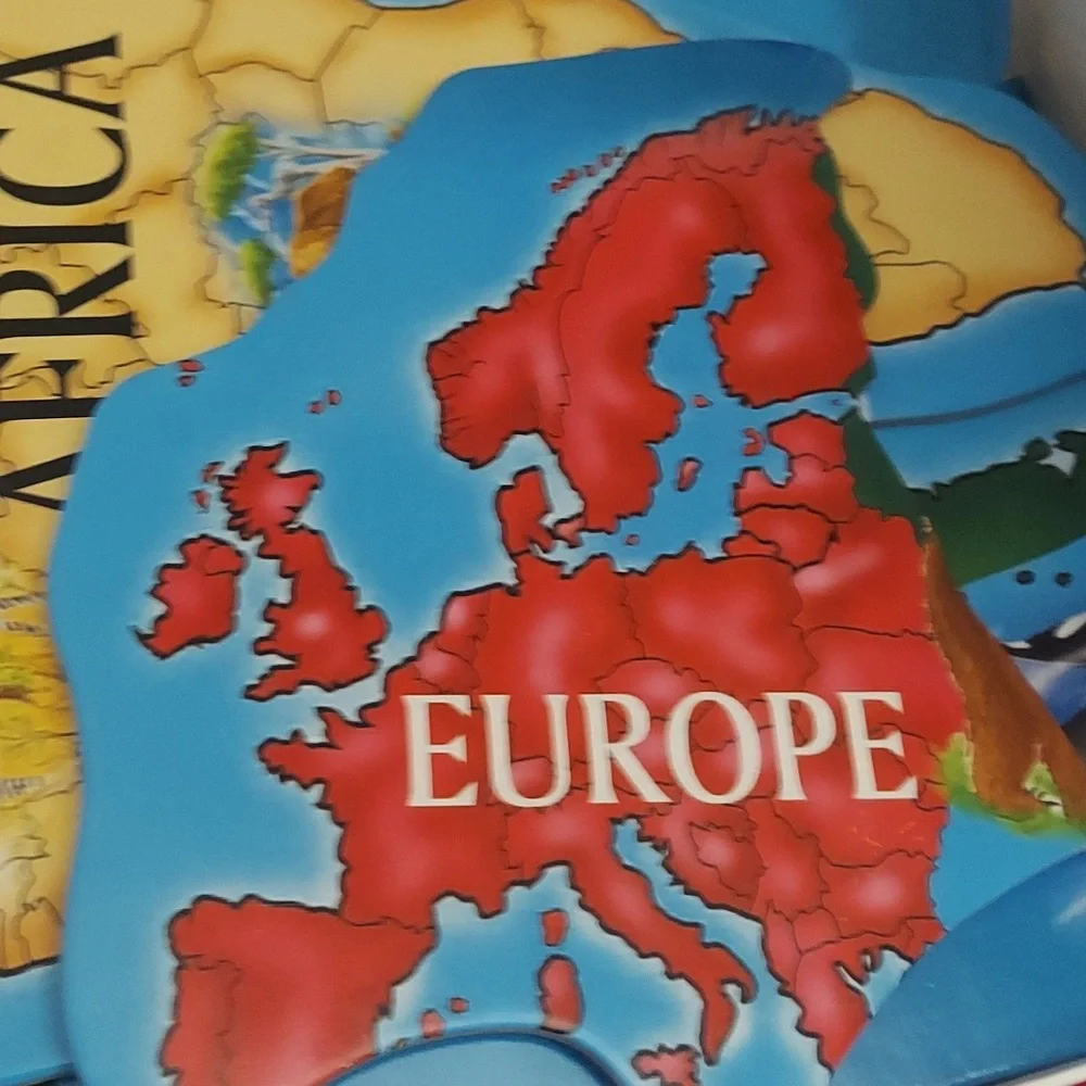 33 Pc Melissa & Doug World Map Extra Large Fun Floor Puzzle 2x3 Feet 6+